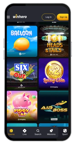 WinHero Kasino App