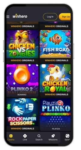 WinHero Kasino mobil